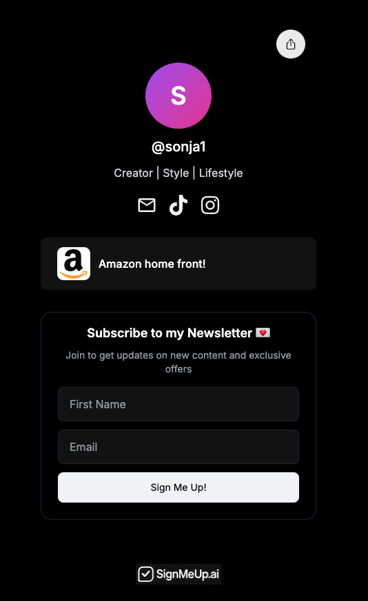 SignMeUp.ai Example